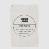 Kontaktinformationen zu Retro-Modern Business oder Golfhandtuch (Vorderseite)