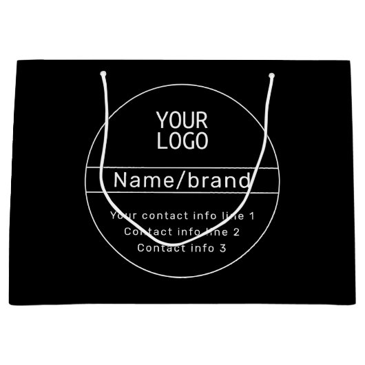 Kontaktinformationen zu Retro-Modern Business oder Große Geschenktüte (Vorderseite)