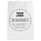 Kontaktinformationen zu Retro-Modern Business oder Mittlere Geschenktüte (Rückseite)