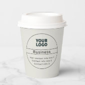 Kontaktinformationen zu Retro-Modern Business oder Pappbecher (Vorderseite)