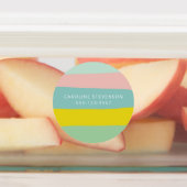Kontaktinformationen zum Retro Pastel Wavy Strip I Etiketten (Befestigt)