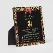 Kontaktinformationen zum Roten Bow Salon von Golde Fotoplatte (Vorderseite)