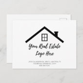 Kontaktinformationen zur Werbung für Real-Anwesen- Postkarte (Vorne/Hinten)