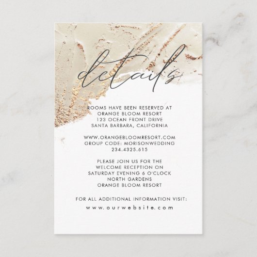 Kontaktkarte für die aufgezeichneten Gold-Imitate Begleitkarte (Vorderseite)