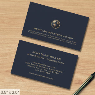 Kontaktkarte für elegante Consulting-Logos Visitenkarte