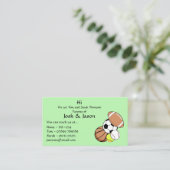 Kontaktkarte für Eltern Visitenkarte (Stehend Vorderseite)