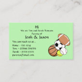 Kontaktkarte für Eltern Visitenkarte (Vorderseite)