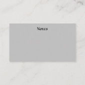 Kontaktkarte für Eltern Visitenkarte (Rückseite)