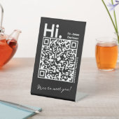 Kontaktkarte scannen und verbinden für einen Kunde Sockelschild (In SItu)