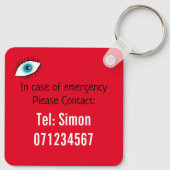 Kontaktknöpfe für Sehbehinderte Schlüsselanhänger (Rückseite)