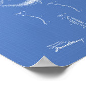 Kontaktlinse 1903 Patent Art Blueprint Poster (Ecke)