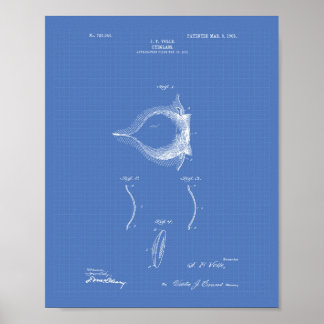 Kontaktlinse 1903 Patent Art Blueprint Poster