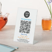 Kontaktloses Firmenzeichen mit Logo Sockelschild (In SItu)