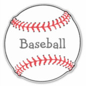 Kontaktsticker für Baseball-Design Aufkleber (Vorderseite)