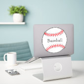 Kontaktsticker für Baseball-Design Aufkleber (Laptop auf Schreibtisch)