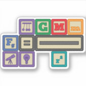 Kontaktsticker für zukunftsweisende physische Blöc Aufkleber (Vorderseite)