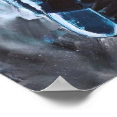 Kontemplation - Acrylmalerei Poster (Ecke)