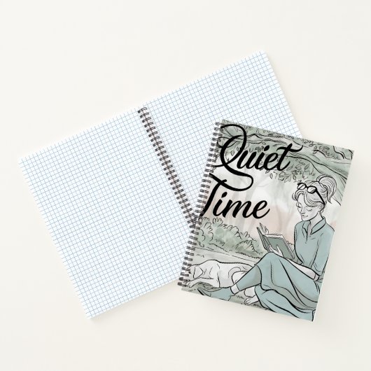 Kontemplation im Text Notizblock (Innenseite)