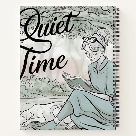 Kontemplation im Text Notizblock (Rückseite)