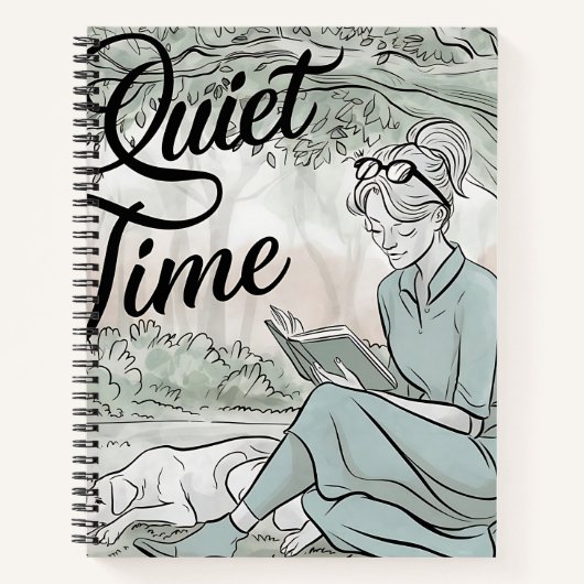 Kontemplation im Text Notizblock (Vorderseite)