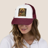 Kontemplation Jesus mit Halo Trucker Hat Truckerkappe (Beispiel)