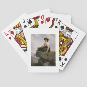 Kontemplation (Öl auf Tafel) Spielkarten