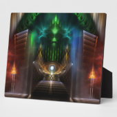 Kontemplation Oz Fraktal Kunst Foto Plaque Fotoplatte (Seite)