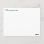 Kontemplation Postkarte (Rückseite)