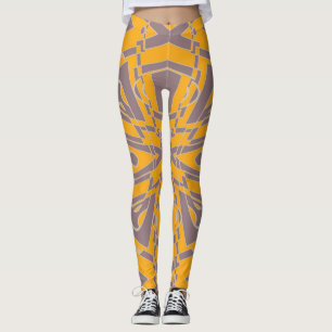 Kontempo-Box Senf Plane Leggings