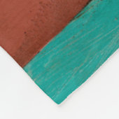 Kontempoare Küste mehrfarbige Malerei Fleecedecke (Ecke)