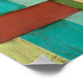 Kontempoare Küste mehrfarbige Malerei Poster (Ecke)