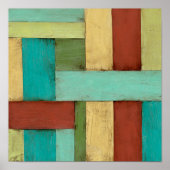 Kontempoare Küste mehrfarbige Malerei Poster (Vorne)