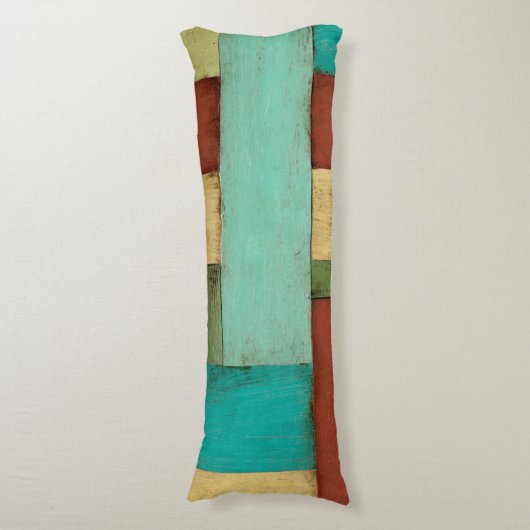 Kontempoare Küste mehrfarbige Malerei Seitenschläferkissen (Vorderseite Vertikal)