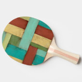 Kontempoare Küste mehrfarbige Malerei Tischtennis Schläger (Seitenansicht)