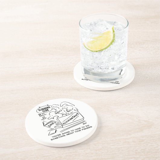 Konten der Karo bei einem Club Getränkeuntersetzer (Seite)