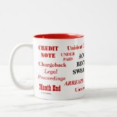 Konten empfängliche Swear Words Annoying Joke Zweifarbige Tasse (Links)