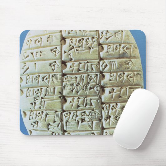 Konten legen mit keilförmigem Skript, c.2400 BC Mousepad (Mit Mouse)