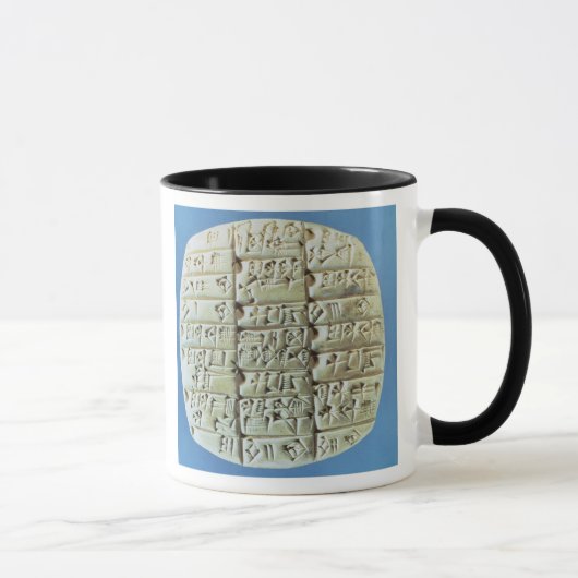 Konten legen mit keilförmigem Skript, c.2400 BC Tasse (Rechts)