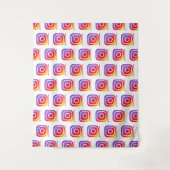 Kontext des Firmenlogos Wandteppich (Vorderseite)