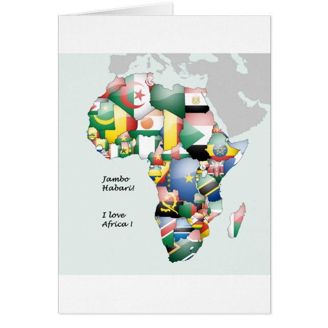 Kontinent Afrika Schöne Mama Afrika farbenfroh (Vorne)