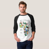 Kontinent Afrika Schöne Mama Afrika farbenfroh T-Shirt (Vorne ganz)