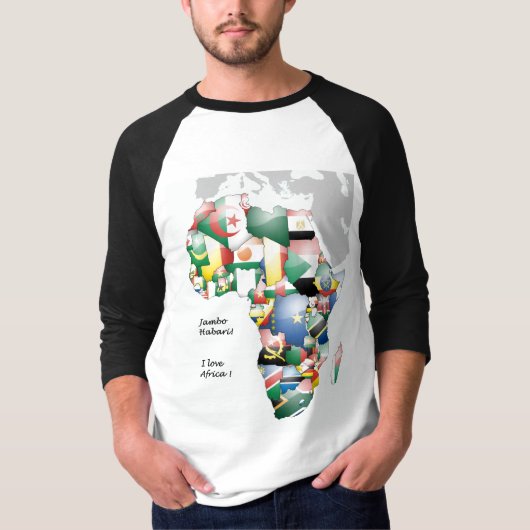 Kontinent Afrika Schöne Mama Afrika farbenfroh T-Shirt (Vorderseite)