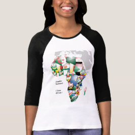 Kontinent Afrika Schöne Mama Afrika farbenfroh T-Shirt