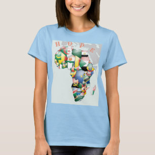 Kontinent Afrika Schöne Mama Afrika farbenfroh T-Shirt