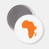 Kontinent Afrikas Magnet (Vorderseite/Rückseite)