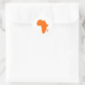 Kontinent Afrikas Runder Aufkleber (Tasche)