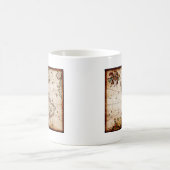 Kontinent Amerika Alte Karte Kaffeetasse (Mittel)