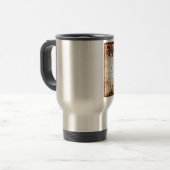 Kontinent Amerika Alte Karte Reisebecher (Vorderseite Links)