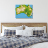 Kontinent Australiens Leinwanddruck (Insitu (Schlafzimmer))