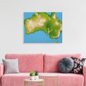 Kontinent Australiens Leinwanddruck (Insitu (Wohnzimmer))